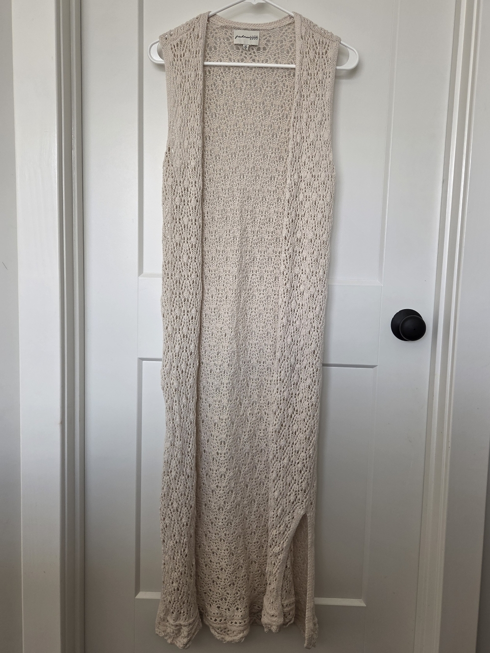 Freshman 1996 Cream Knit Maxi Cardigan. Size M. #SW